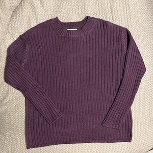 Jessica Simpson, Women’s Ribbed Sweater in Plum, Small